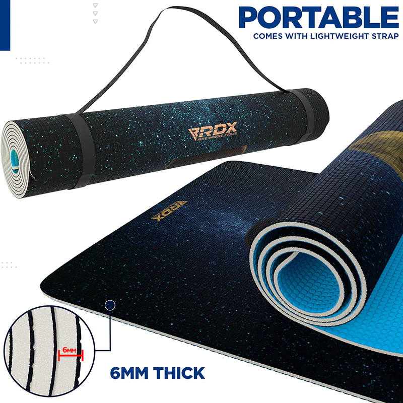 RDX D8 Iris 6mm PVC Yoga Tappetino - Image 7