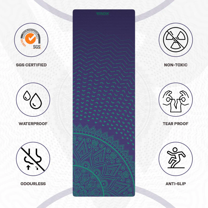RDX D8 6mm TPE Gomma Yoga Mat - Image 3