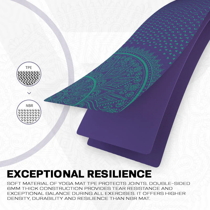 RDX D8 6mm TPE Gomma Yoga Mat - Image 4