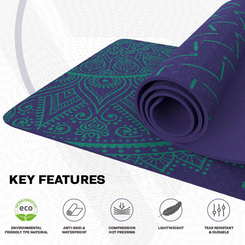 RDX D8 6mm TPE Gomma Yoga Mat - Image 7