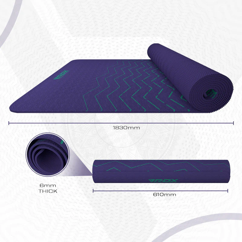 RDX D8 6mm TPE Gomma Yoga Mat - Image 8