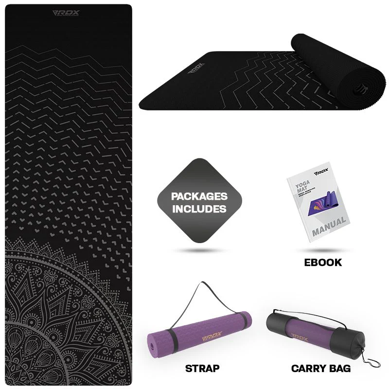 RDX D9 6mm TPE Gomma Yoga Mat - Image 2