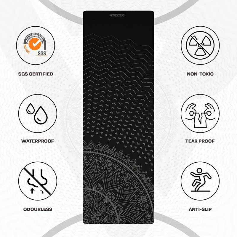 RDX D9 6mm TPE Gomma Yoga Mat - Image 4