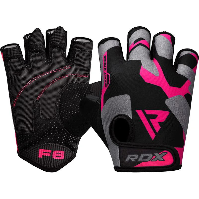 RDX F6 Guanti Da Palestra Rosa Per Il Sollevamento Pesi