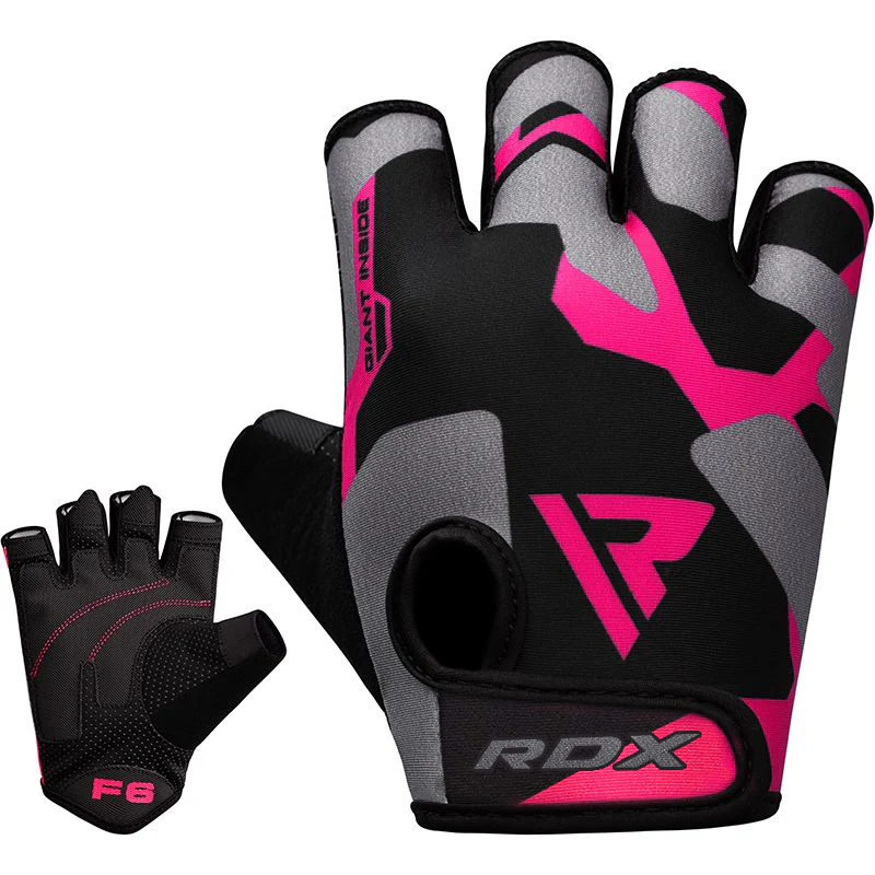 RDX F6 Guanti Da Palestra Rosa Per Il Sollevamento Pesi - Image 4