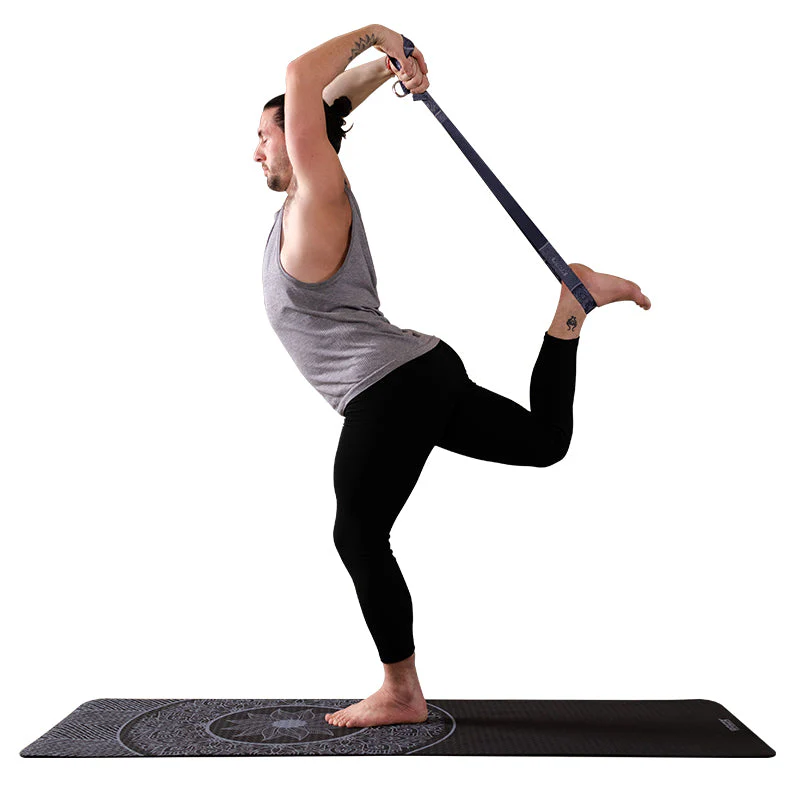 RDX F15 Cinghie Yoga In Cotone Antiscivolo Con Fibbia Ad Anello A D In Acciaio Antiruggine - Image 2