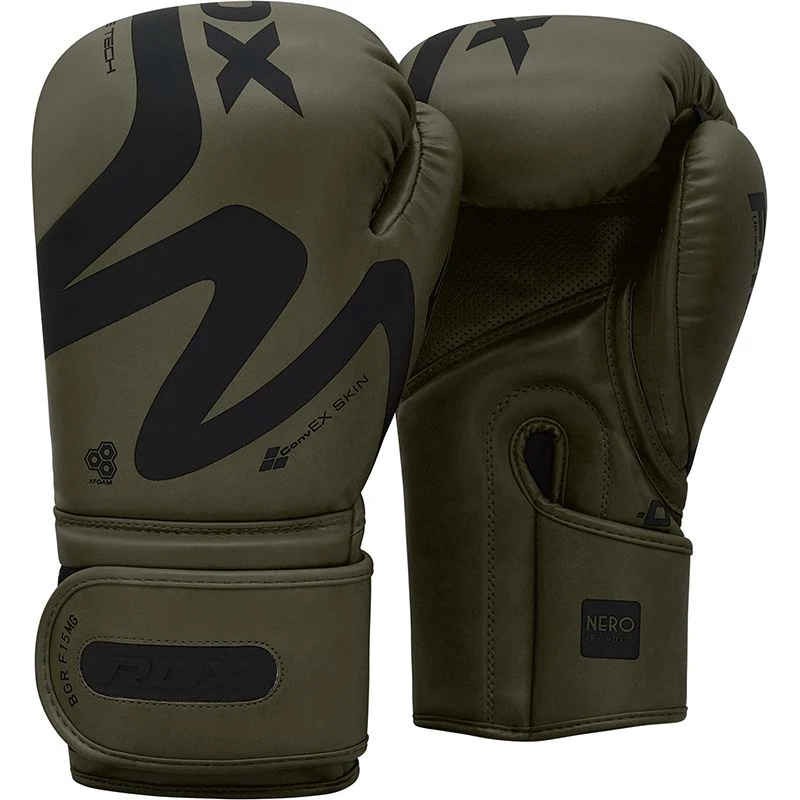 Guantoni da boxe RDX F15 Nero Matte Green - Image 13