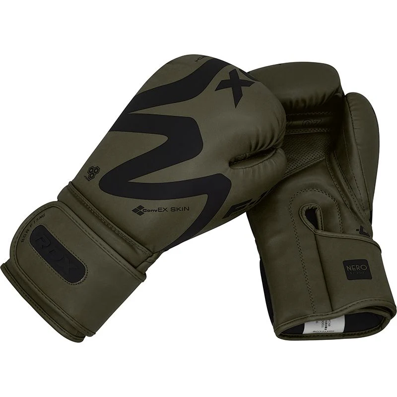 Guantoni da boxe RDX F15 Nero Matte Green - Image 4