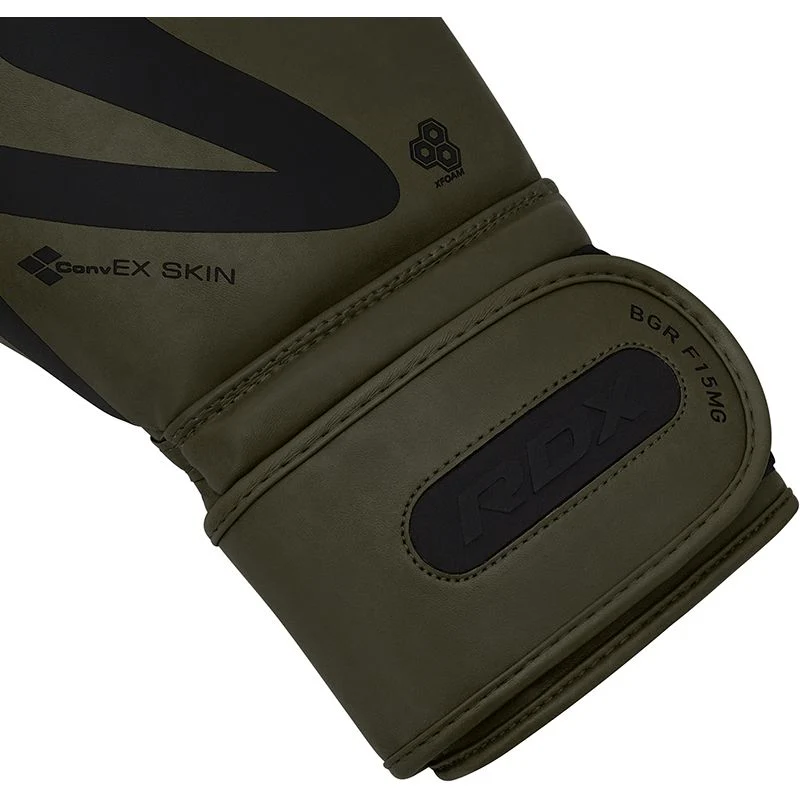 Guantoni da boxe RDX F15 Nero Matte Green - Image 9