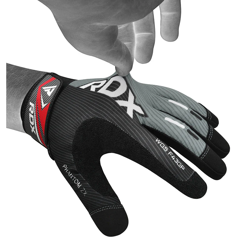 Guanti da palestra RDX F43 con dita intere e touch screen - Image 11
