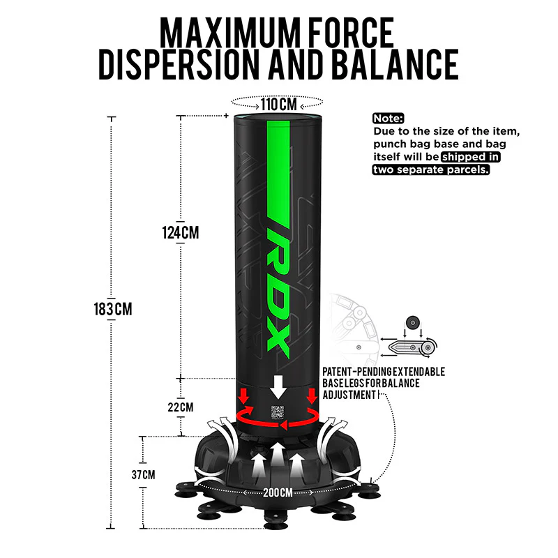 RDX F6 6FT KARA SACCO DA BOXE AUTOPORTANTE CON SET DI GUANTONI - Image 17