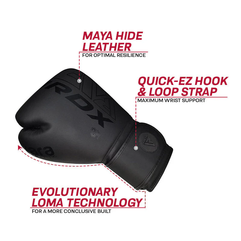 RDX F6 Kara Guanti Da Boxe Nero 6oz - Image 9