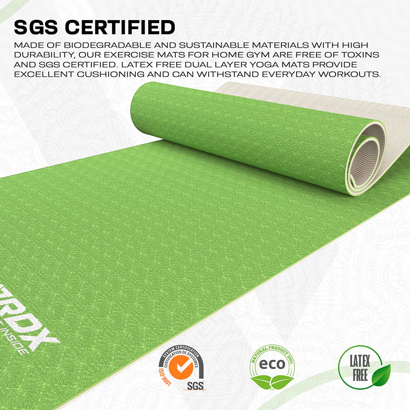 RDX GN 6mm TPE Gomma Yoga Mat - Image 5