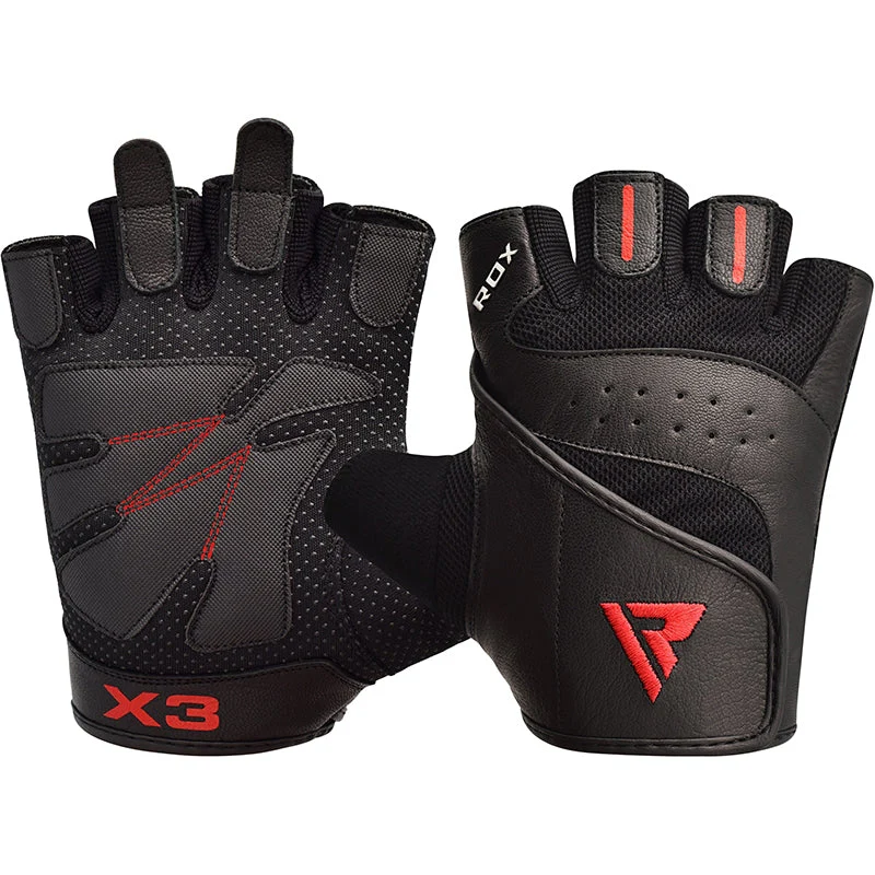 RDX S2 Guanti Da Allenamento Fitness In Pelle