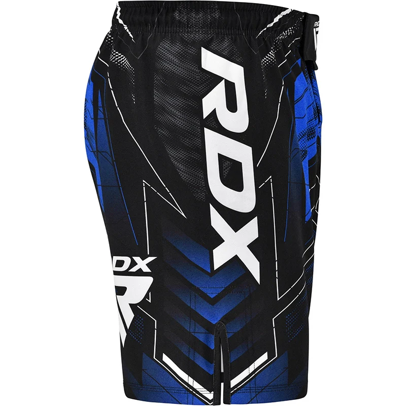 RDX IMMAF approvati Pantaloncini da combattimento e allenamento MMA Blu - Image 5