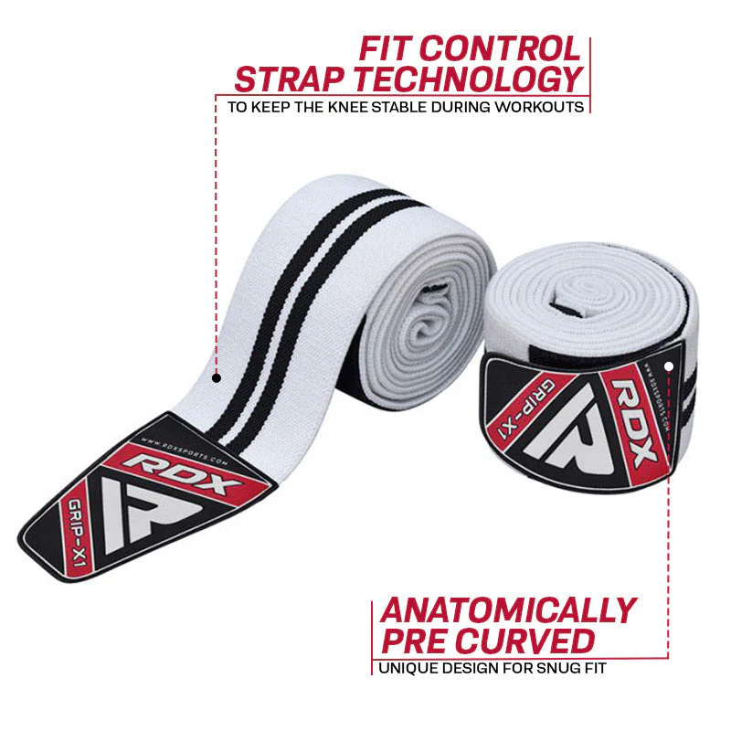 RDX K1 Bendaggi Elasticizzati A Compressione Del Ginocchio IPL & USPA Approvato - Image 3