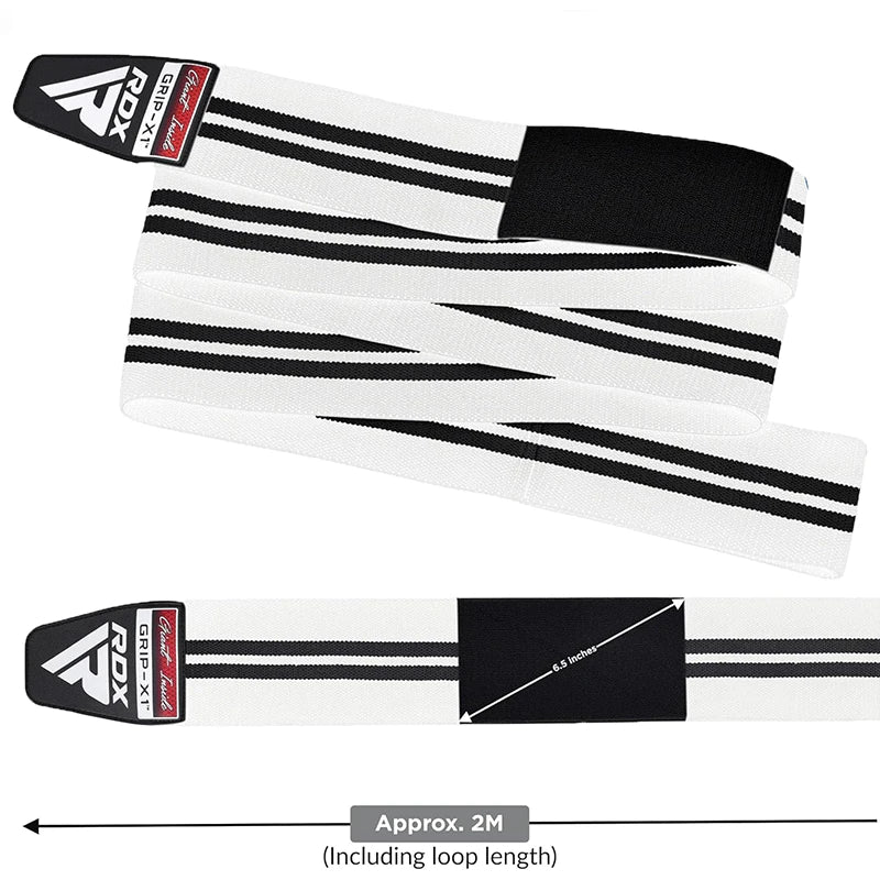 RDX K1 Nero Bendaggi Elasticizzati A Compressione Del Ginocchio IPL & USPA Approvato - Image 11