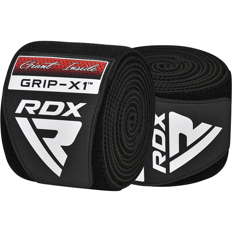 RDX K1 Nero Bendaggi Elasticizzati A Compressione Del Ginocchio IPL & USPA Approvato - Image 3