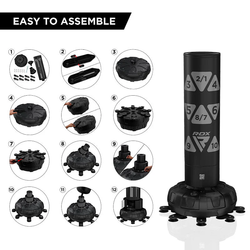 RDX KT Ronin 6piedi Argento sacchi da boxe con bersaglio libero e set di guantoni
- Image 5