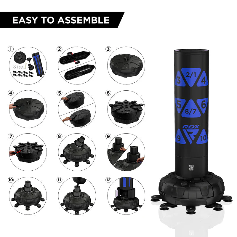 RDX KT Ronin 6piedi Blu sacchi da boxe con bersaglio libero e set di guantoni
- Image 6