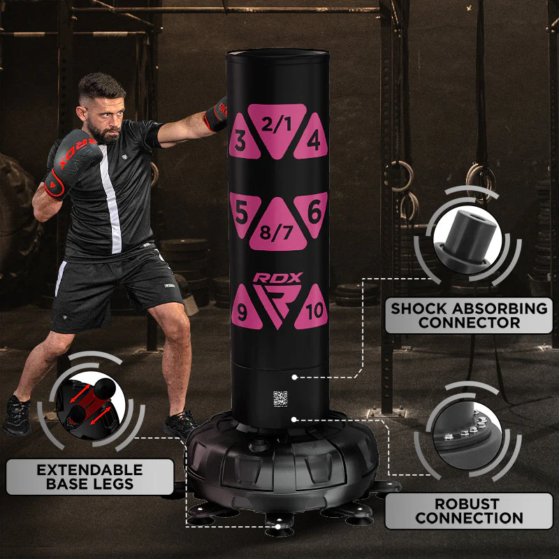 RDX KT Ronin 6piedi Rosa sacchi da boxe con bersaglio libero e set di guantoni
- Image 2