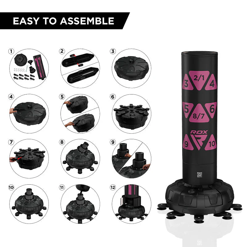 RDX KT Ronin 6piedi Rosa sacchi da boxe con bersaglio libero e set di guantoni
- Image 5