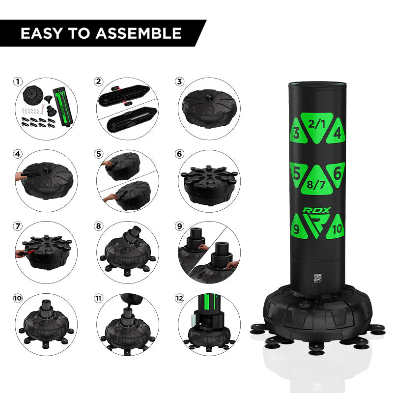 RDX KT Ronin 6piedi Verde sacchi da boxe con bersaglio libero e set di guantoni
- Image 4