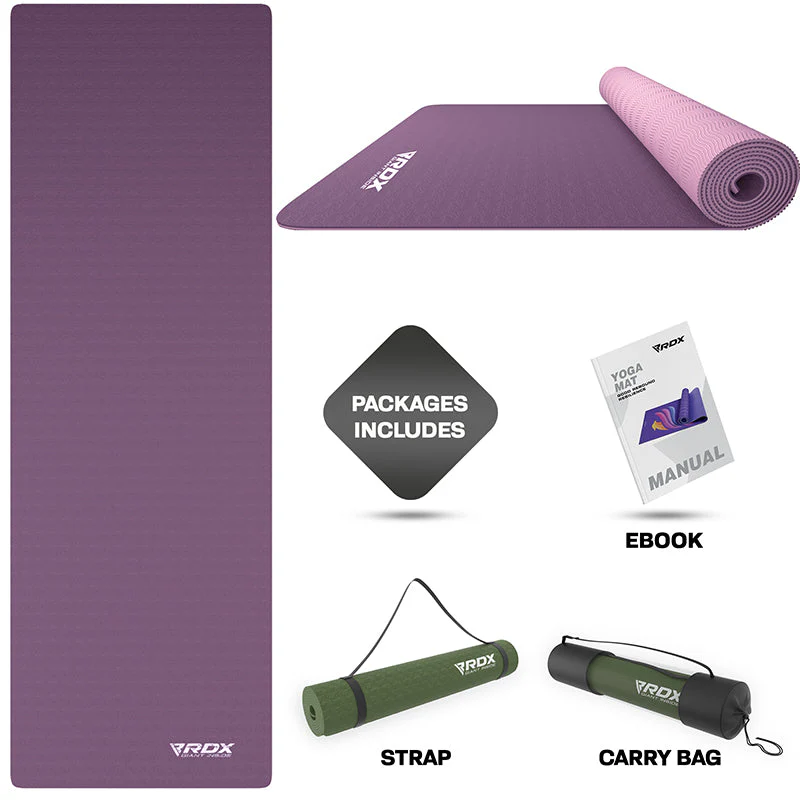 RDX MJ 6mm TPE Gomma Yoga Mat - Image 2