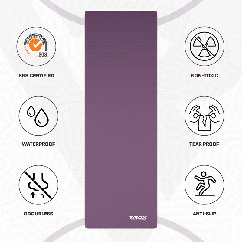 RDX MJ 6mm TPE Gomma Yoga Mat - Image 4