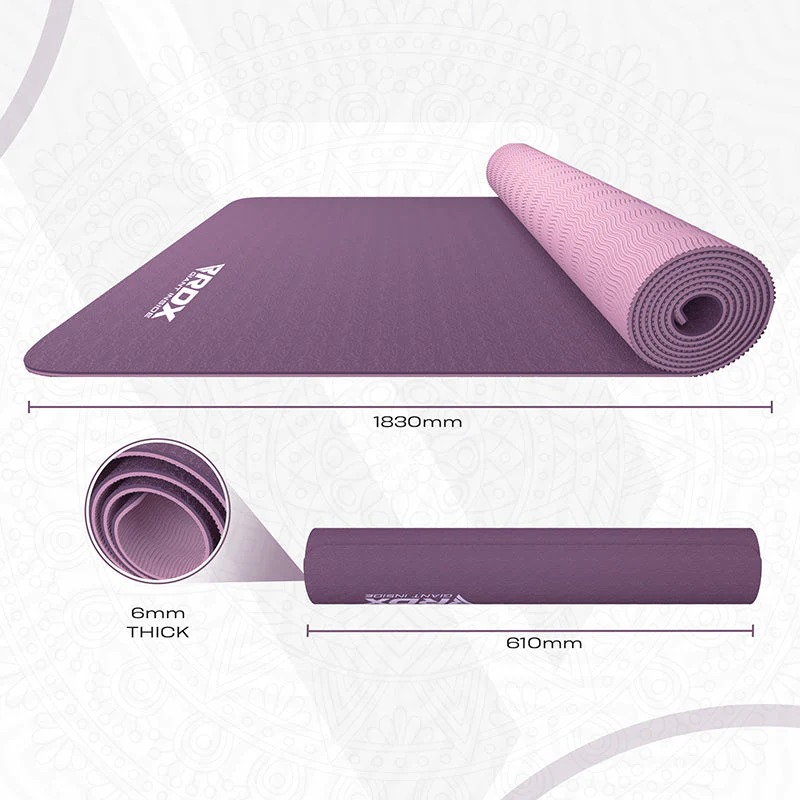 RDX MJ 6mm TPE Gomma Yoga Mat - Image 8