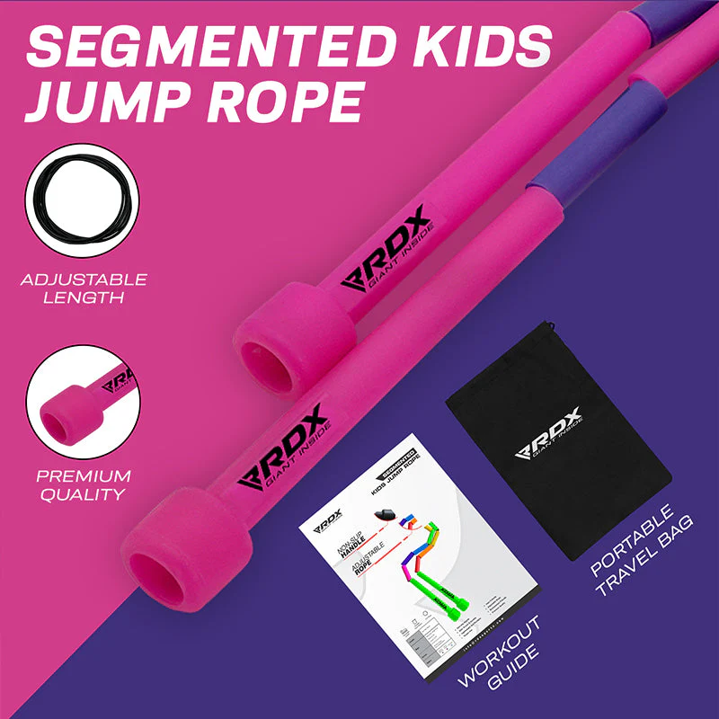 RDX BP Intrecciato In Nylon Senza Groviglio 10 Piedi Corda Da Salto Per Bambini - Image 8
