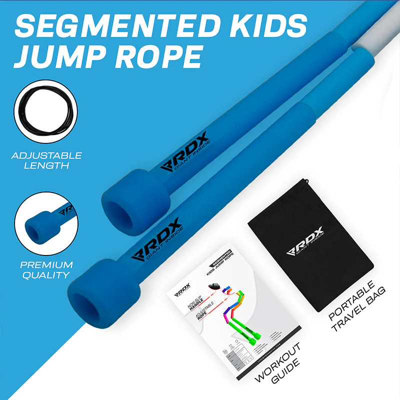 Rdx Bd Intrecciato In Nylon Senza Groviglio 10 Piedi Corda Da Salto Per Bambini - Image 8