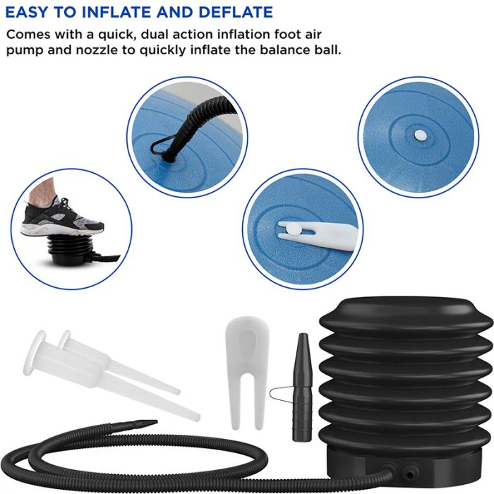 RDX B1 Palla Gonfiabile Anti-scivolo di Yoga di con Pompa D'aria Portatile del Piede - Image 16