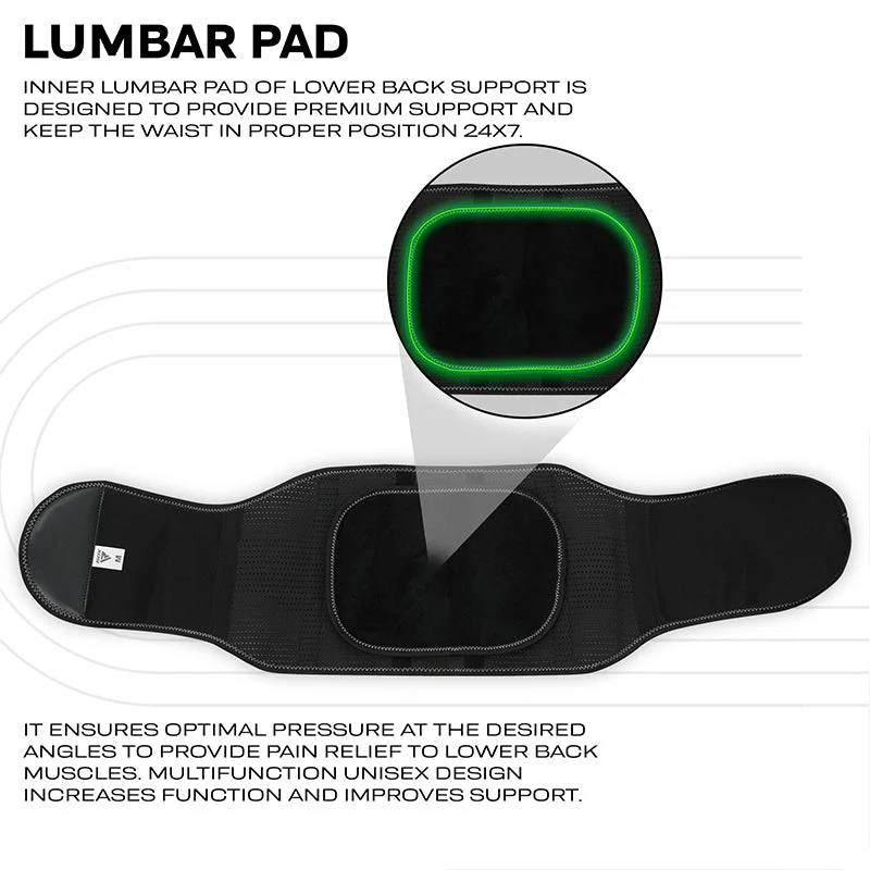 RDX PB Legname per Cintura di Supporto vita Regolabile Imbottito per il Dolore Lombare - Image 4