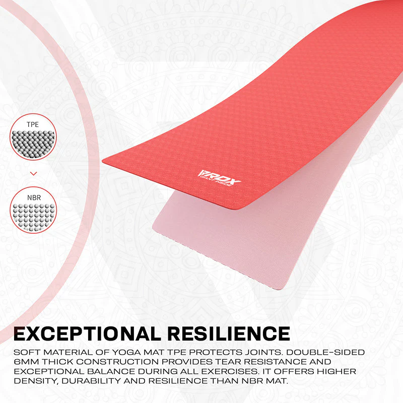 RDX PP 6mm TPE Gomma Yoga Mat - Image 3