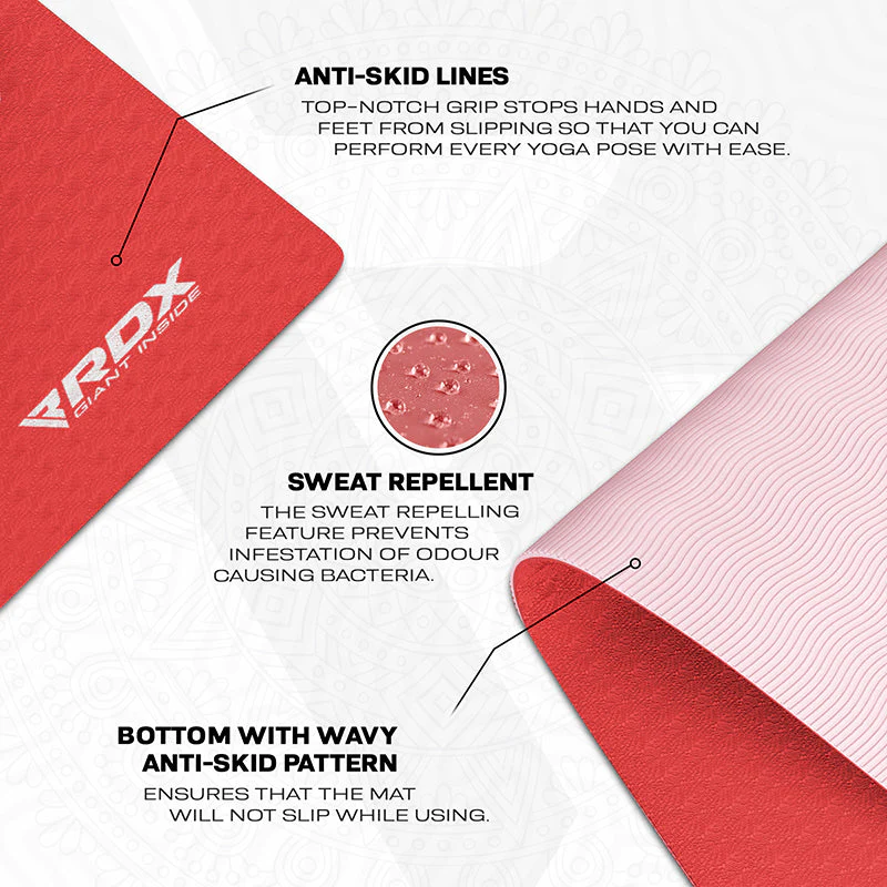 RDX PP 6mm TPE Gomma Yoga Mat - Image 6
