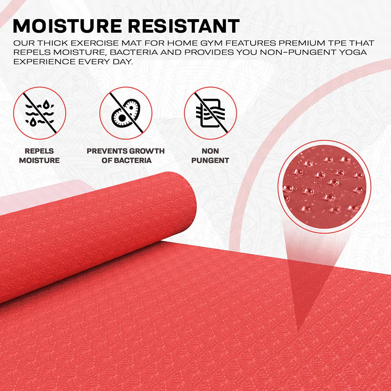 RDX PP 6mm TPE Gomma Yoga Mat - Image 9