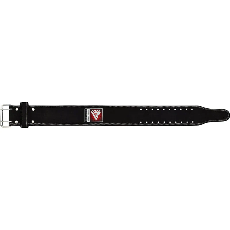 RDX 4PB Cintura Powerlifting In Pelle Scamosciata Nera - Image 6