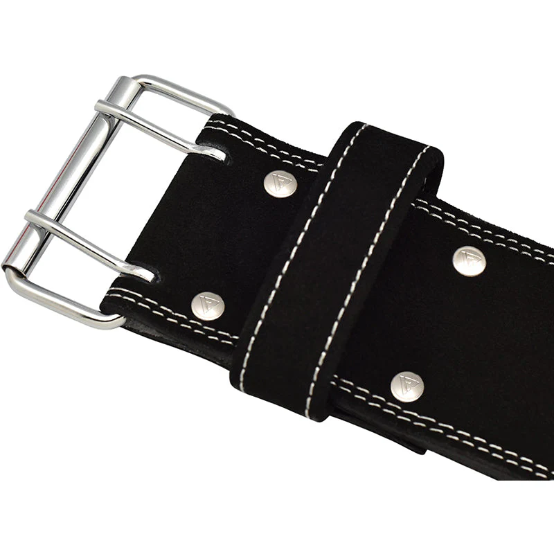 RDX 4PB Cintura Powerlifting In Pelle Scamosciata Nera - Image 8