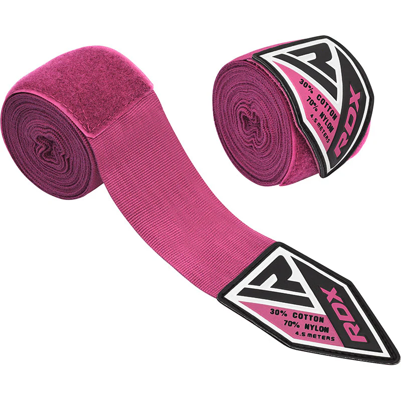 RDX RP 4,5m Rosa Donna Nastro Pro avvolgi mano per boxe, MMA & Muay Thai
