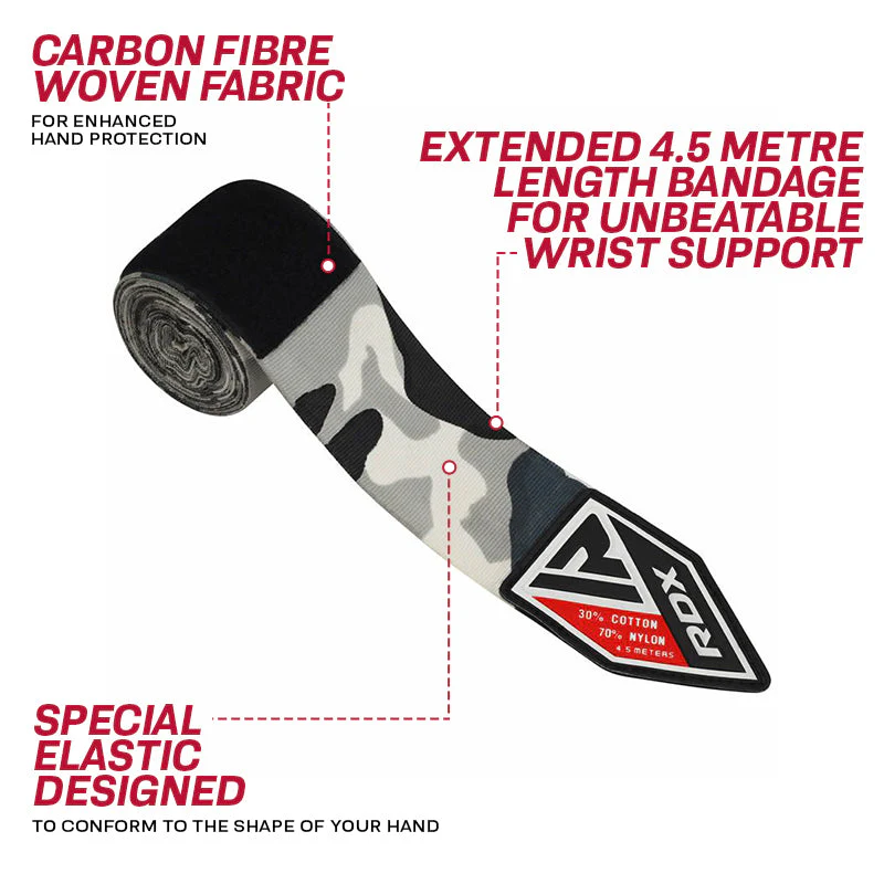 RDX RC 4,5m pro fasce mani nastro per boxe, MMA e Muay Thai elasticizzato - Image 2