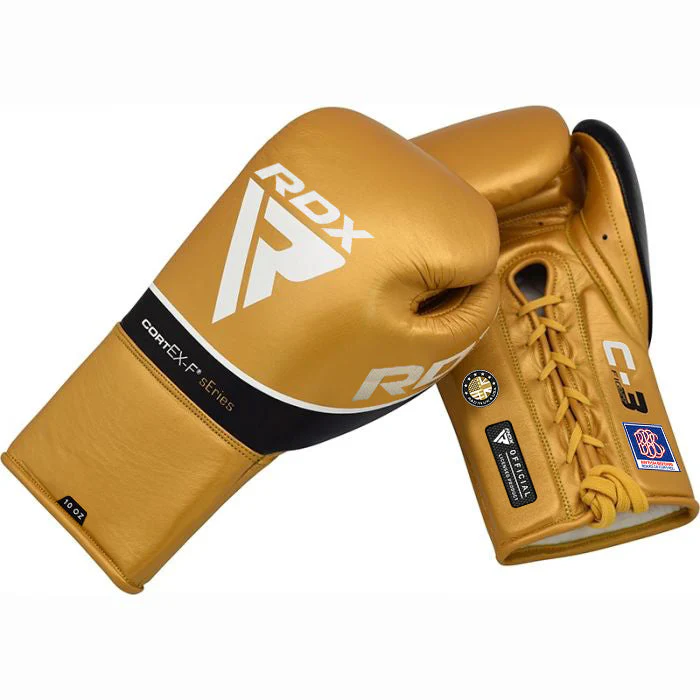 RDX C3 Fight Guantoni da boxe in pelle allacciati BBBOFC/BIBA/WBF/NYAC /NEVADA APPROVED - Image 6