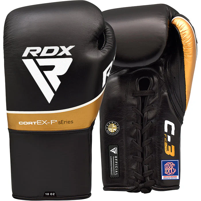 RDX C3 Fight Guantoni da boxe in pelle allacciati BBBOFC/BIBA/WBF/NYAC /NEVADA APPROVED - Image 7