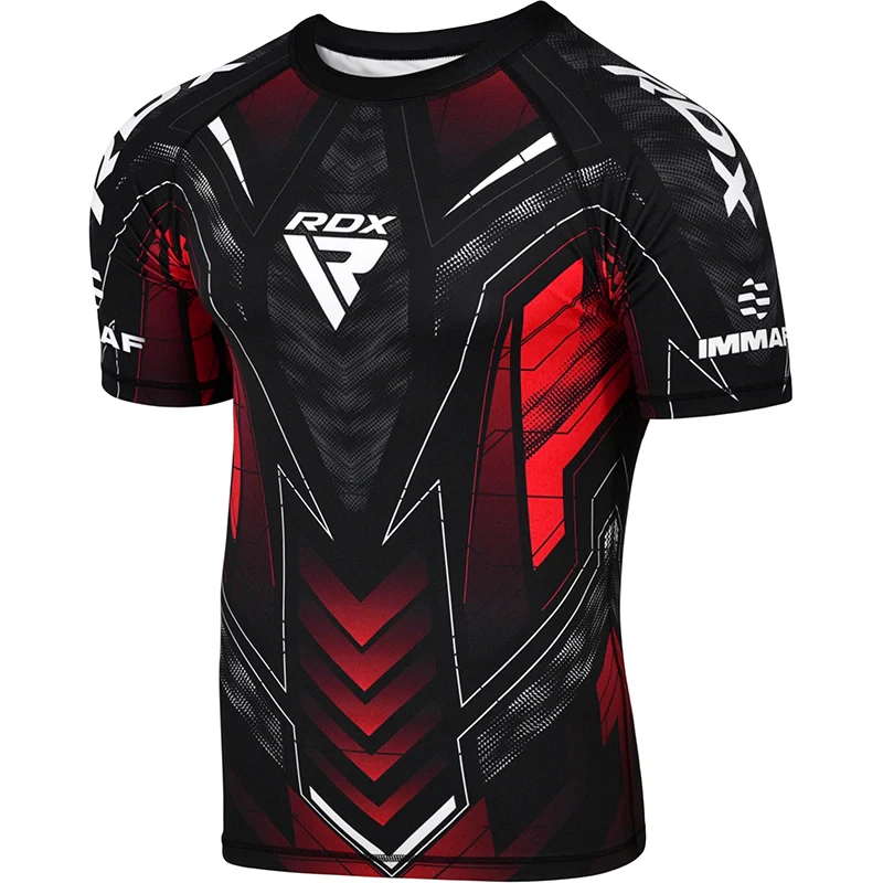 Maglia a compressione a mezze maniche RDX IMMAF approvata