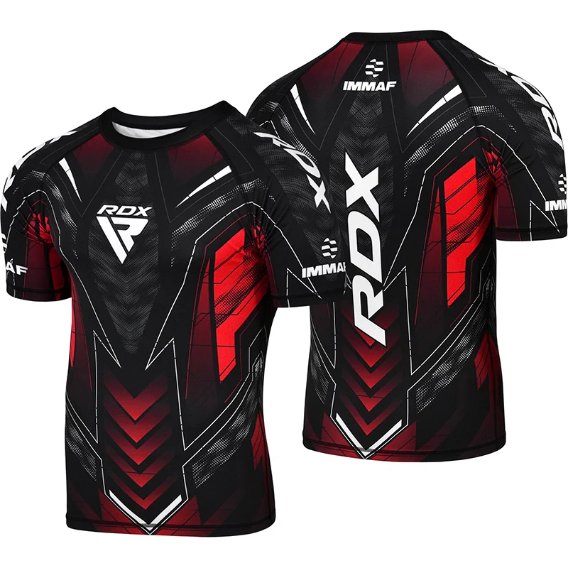Maglia a compressione a mezze maniche RDX IMMAF approvata - Image 3
