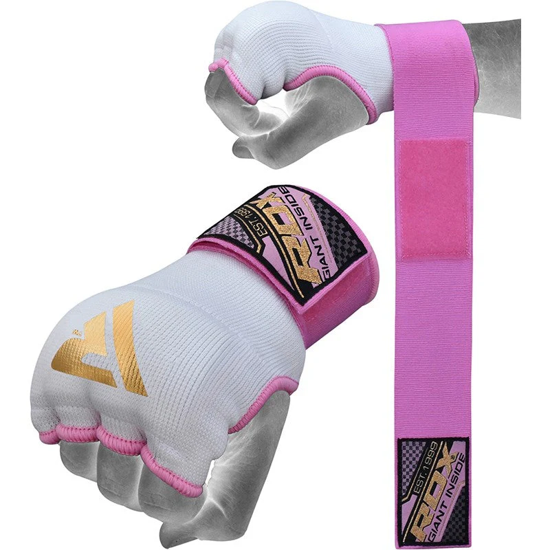 RDX IS da donna Guanti interni con cinturino imbottito in gel Rosa Bianco Certificato OEKO-TEXStandard 100