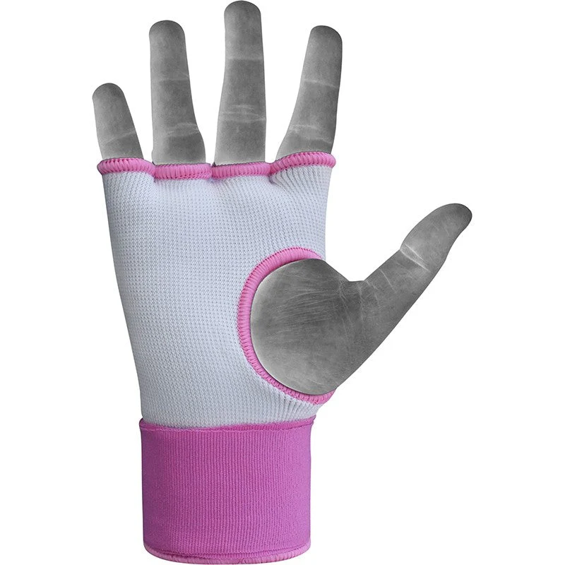 RDX IS da donna Guanti interni con cinturino imbottito in gel Rosa Bianco Certificato OEKO-TEXStandard 100 - Image 4