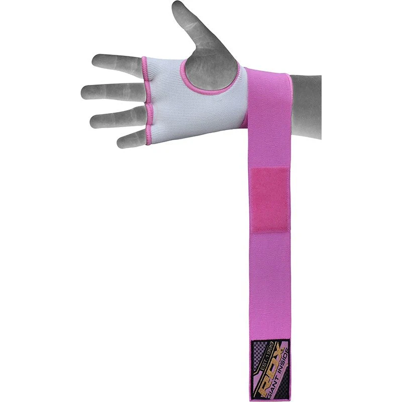 RDX IS da donna Guanti interni con cinturino imbottito in gel Rosa Bianco Certificato OEKO-TEXStandard 100 - Image 5