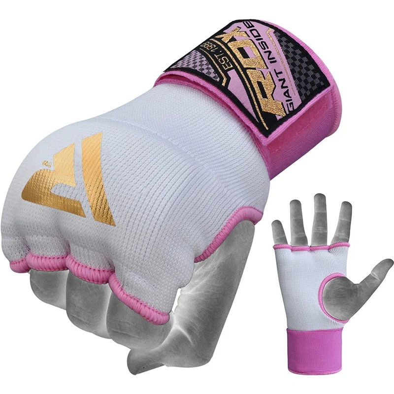 RDX IS da donna Guanti interni con cinturino imbottito in gel Rosa Bianco Certificato OEKO-TEXStandard 100 - Image 6