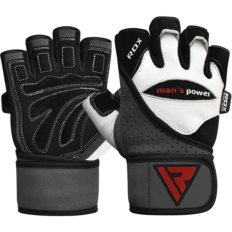 RDX L1 Guanti Da Palestra In Pelle Per Bodybuilding - Image 3